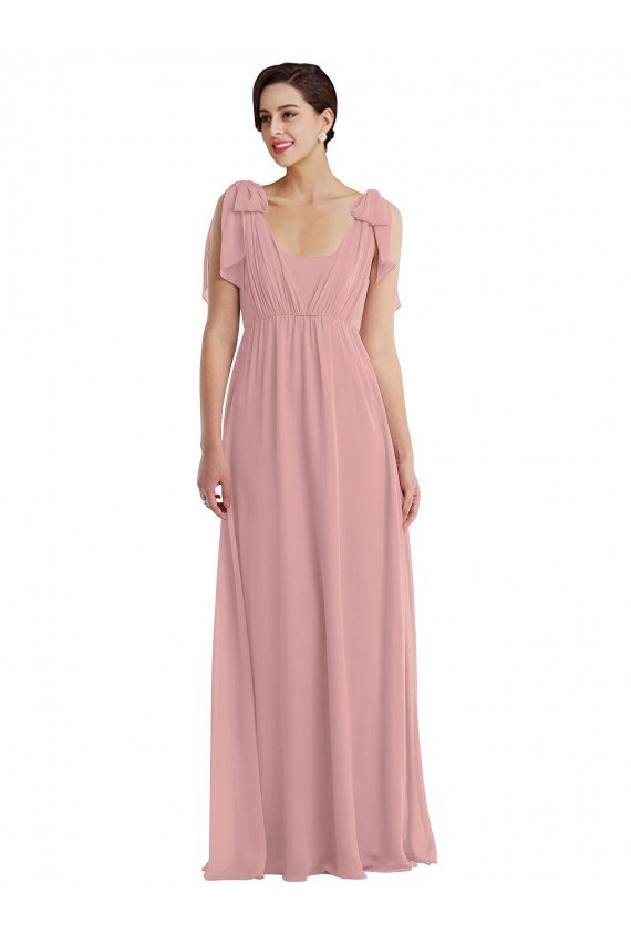Shop Empire Waist Long Halter Evening Maxi Dress