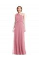 Shop One Shoulder Bow Blouson Bodice Evening Maxi Dress