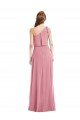 Shop One Shoulder Bow Blouson Bodice Evening Maxi Dress