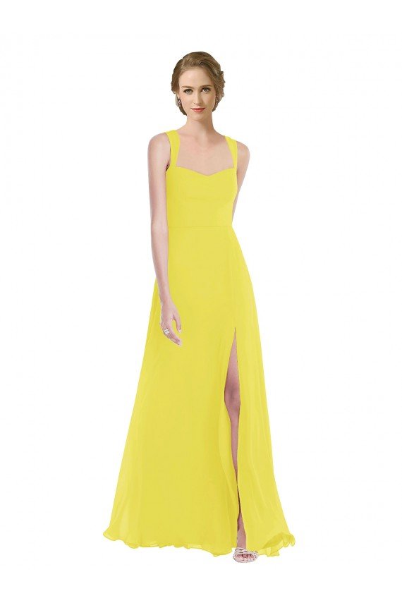 Shop Wide Strap Sweetheart Evening Maxi Dress