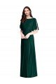 Shop Backless Floor Length Split Sleeves Evening Maxi Dress