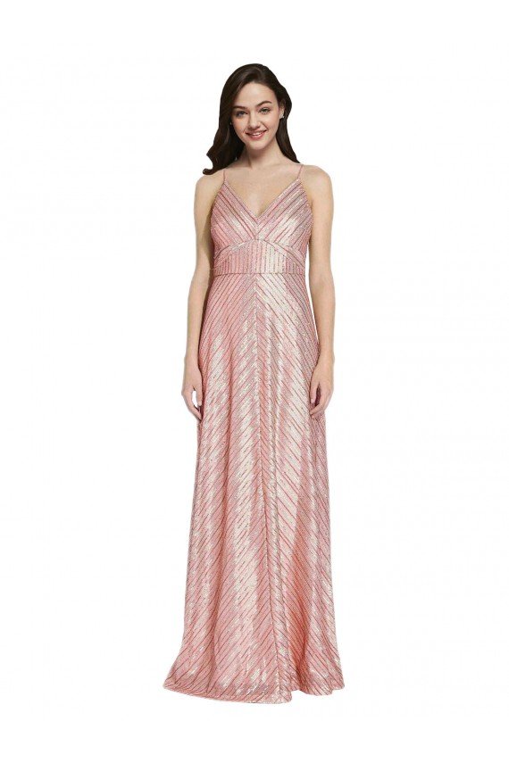 Shop High Neck Low Back Sparkling Sequin Evening Dress
