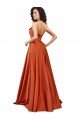 Shop Strapless Sweep Train Silky Satin Evening Dress with Pleats