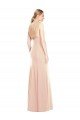 Shop V-Spaghetti Strap Open Back Bateau Neck Trumpet Evening Dress