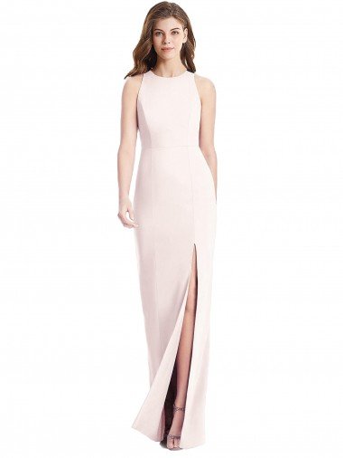 Shop Diamond Cutout Back Trumpet Evening Dress with Front Slit