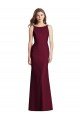 Shop Open Cowl Back Bateau Neck Trumpet Evening Dress