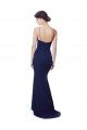 Shop Deep V-Neck Spaghetti Straps Mermaid Crepe Evening Dress