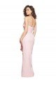 Shop Strapless Long Full Length Ruffles Low Back Crepe Evening Dress