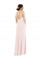 Shop Criss Cross Halter Princess Line Trumpet Crepe Evening Dress