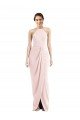 Shop Halter Draped Tulip Skirt Evening Maxi Dress