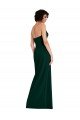 Shop Scooped Strapless Neckline Crepe Evening Dress with Side Slit
