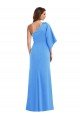 Shop One Shoulder Bell Sleeves Trumpet Evening Dress