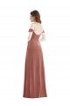 Shop Off the Shoulder Flounce Sleeve Velvet Evening Maxi Dress