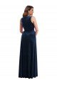 Shop Deep V-Neck Sleeveless Velvet Evening Maxi Dress with Pockets