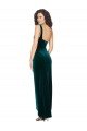 Shop One Shoulder Velvet Front Wrap Evening Dress 